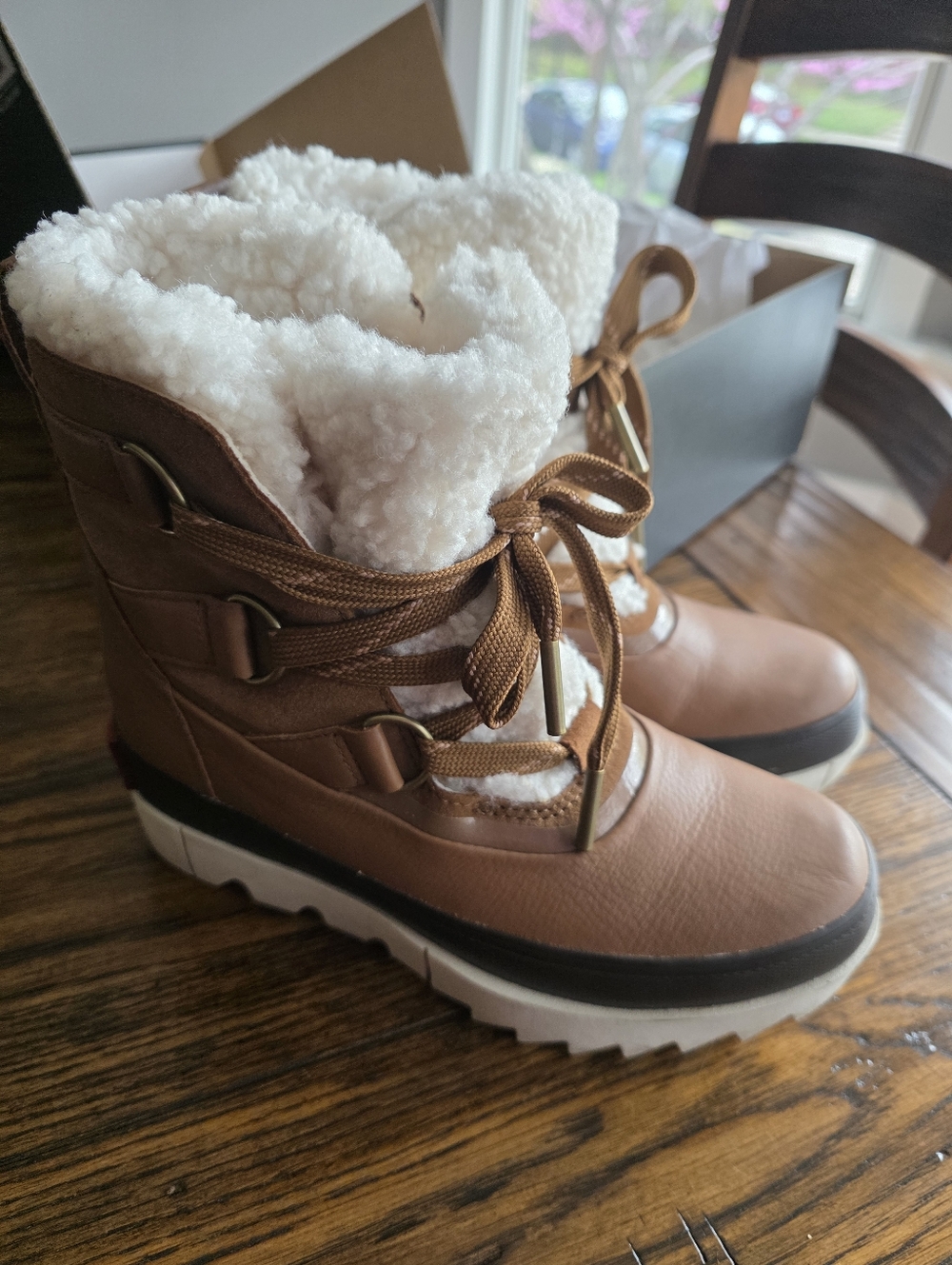 Sorel Joan of Arctic Next Boot (waterproof) Tan Faux-Shearling Winter Boots - Picture 4 of 8
